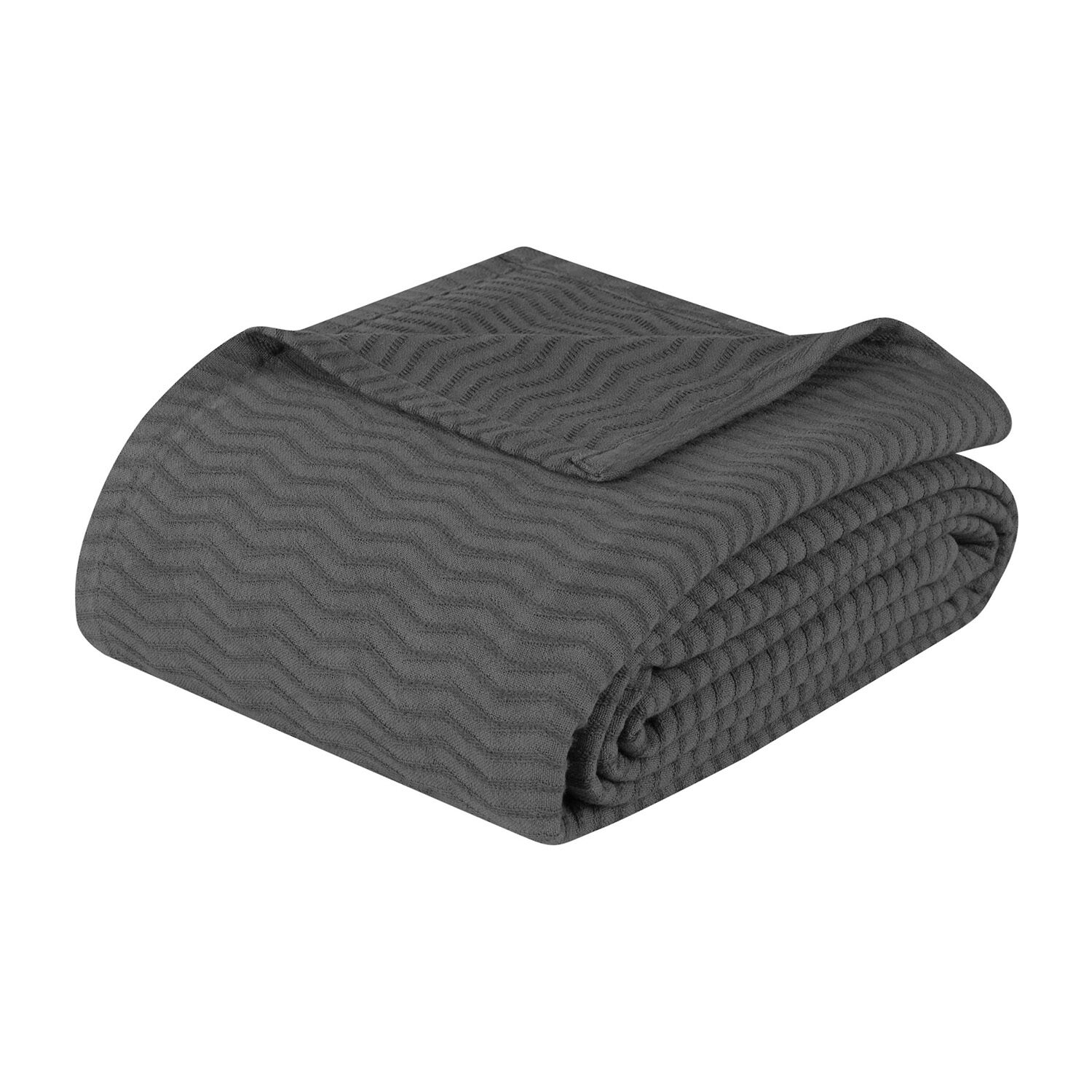 SUPERIOR® Jena All Season Dobby Weave Breathable Ultra Soft 100% Cotton Lightweight Chevron Blanket
