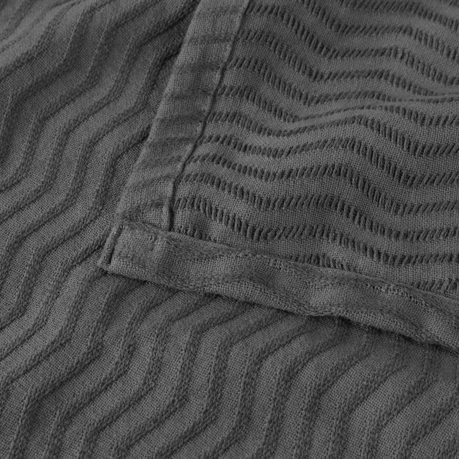 SUPERIOR® Jena All Season Dobby Weave Breathable Ultra Soft 100% Cotton Lightweight Chevron Blanket