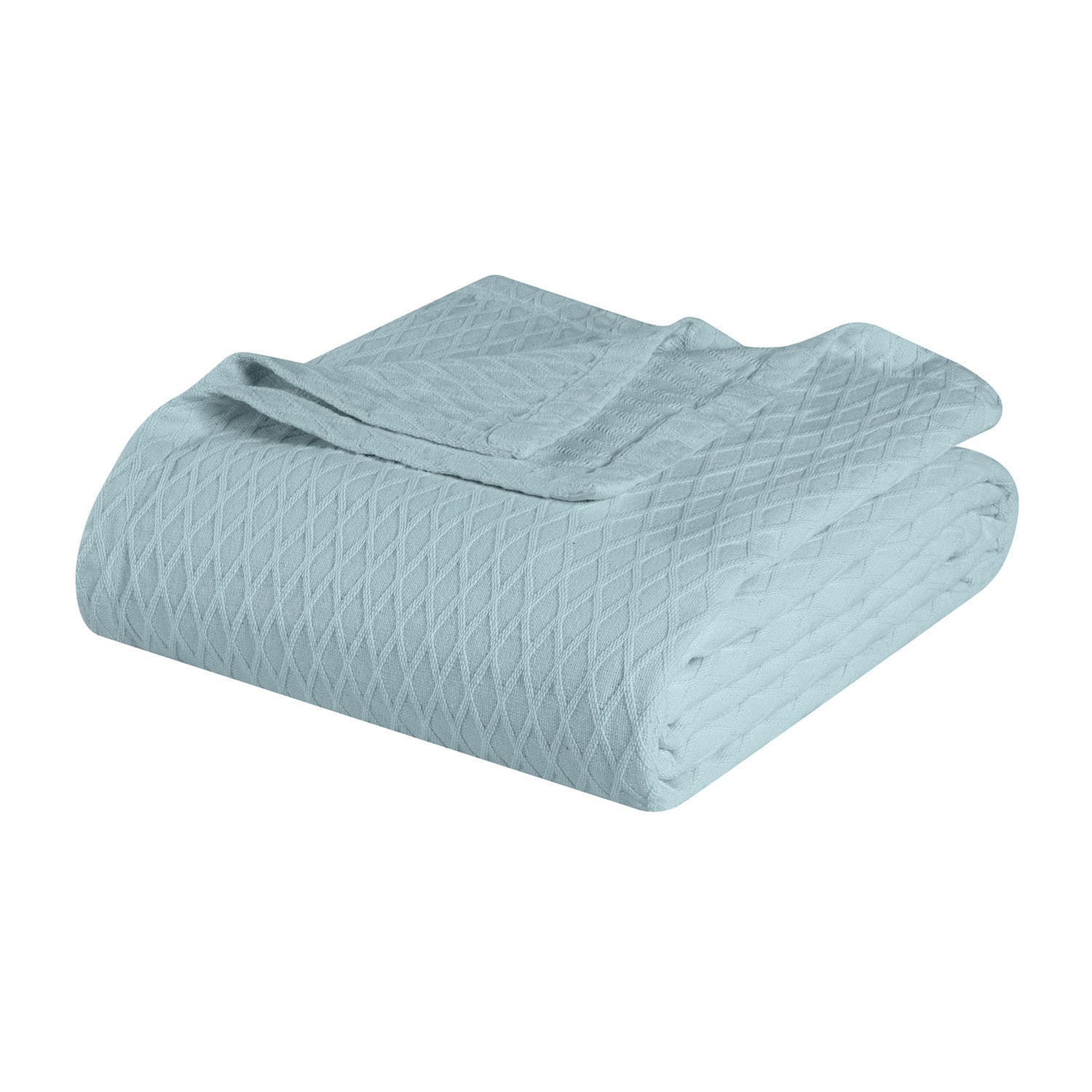SUPERIOR® Diamond Weave Breathable Ultra-Soft 100% Cotton Midweight Blanket