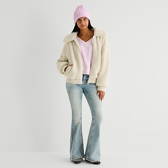 Arizona Womens Juniors Heavyweight Bomber Coat