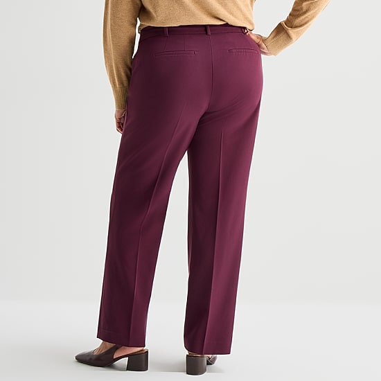 Liz Claiborne Audra Womens Straight Mid Rise Trouser