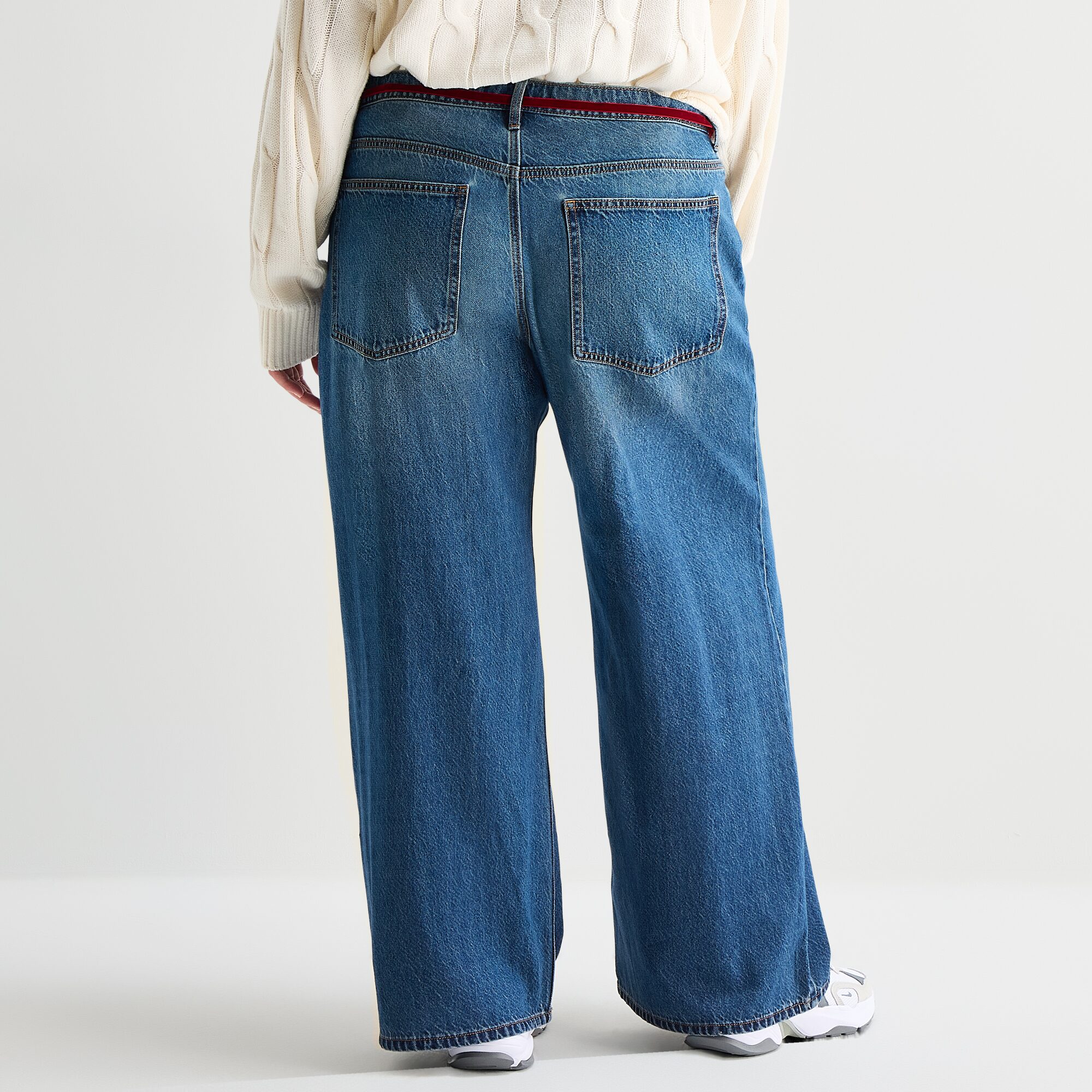 Arizona Womens Juniors Plus Low Rise Baggy Fit Jean