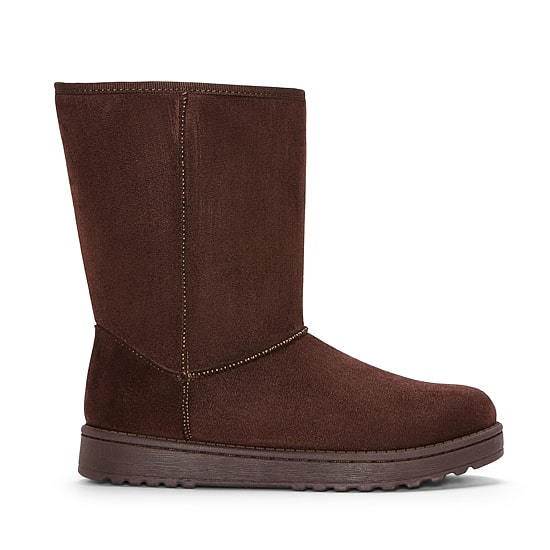 St. John's Bay Womens Stratford Faux Fur Lined Flat Heel Winter Boots