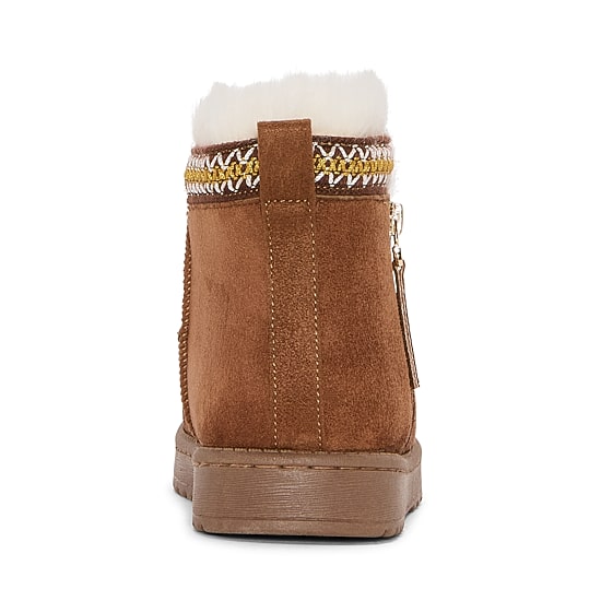 St. John's Bay Womens Stepps Faux Fur Lined Flat Heel Winter Boots
