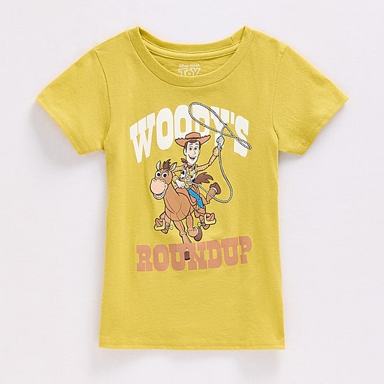 Disney Collection Boys Crew Neck Short Sleeve Regular Fit Toy Story Graphic T-Shirt