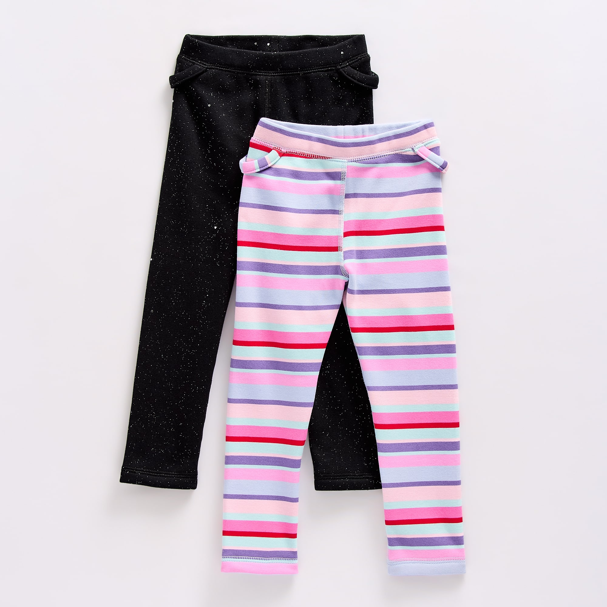 Okie Dokie Toddler Girls Easy-on + Easy-off Adaptive Fleece 2-pc. Full Length Leggings