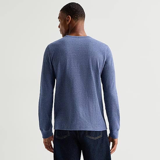 mutual weave Mens Crew Neck Long Sleeve T-Shirt