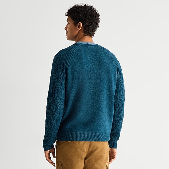mutual weave Mens Crew Neck Long Sleeve Pullover Sweater - JCPenney