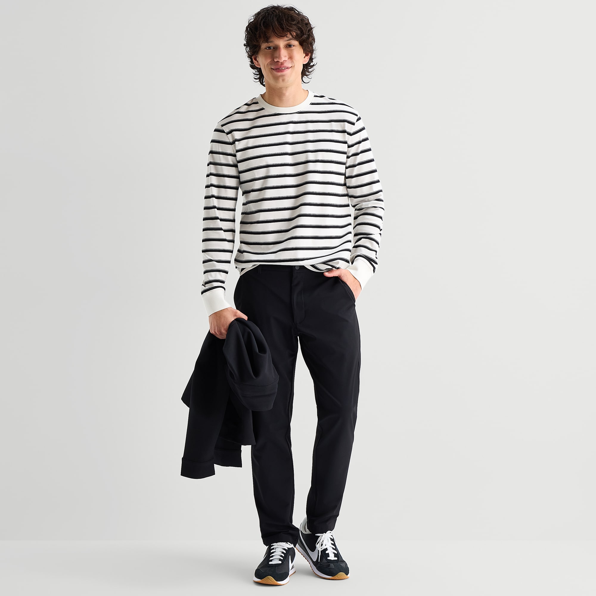 Stylus Mens Crew Neck Long Sleeve T-Shirt