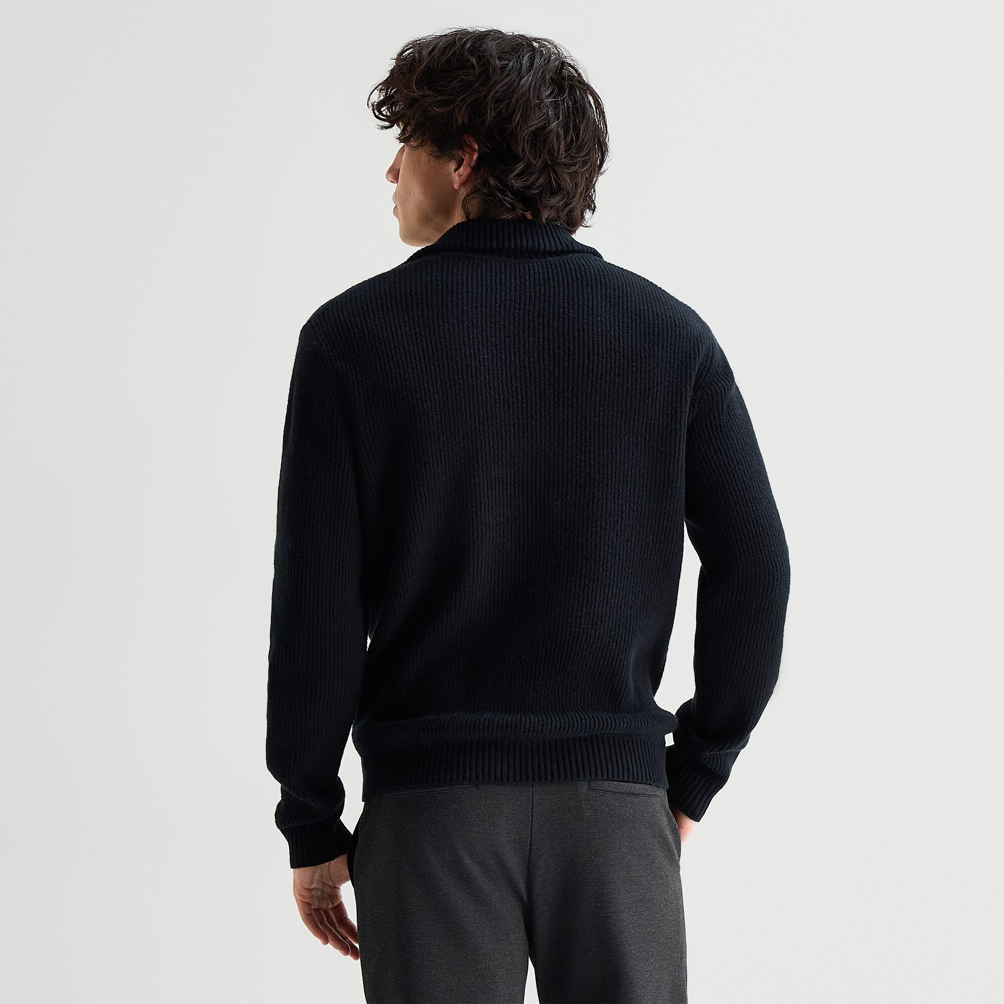 Stylus Mens Mock Neck Long Sleeve Pullover Sweater