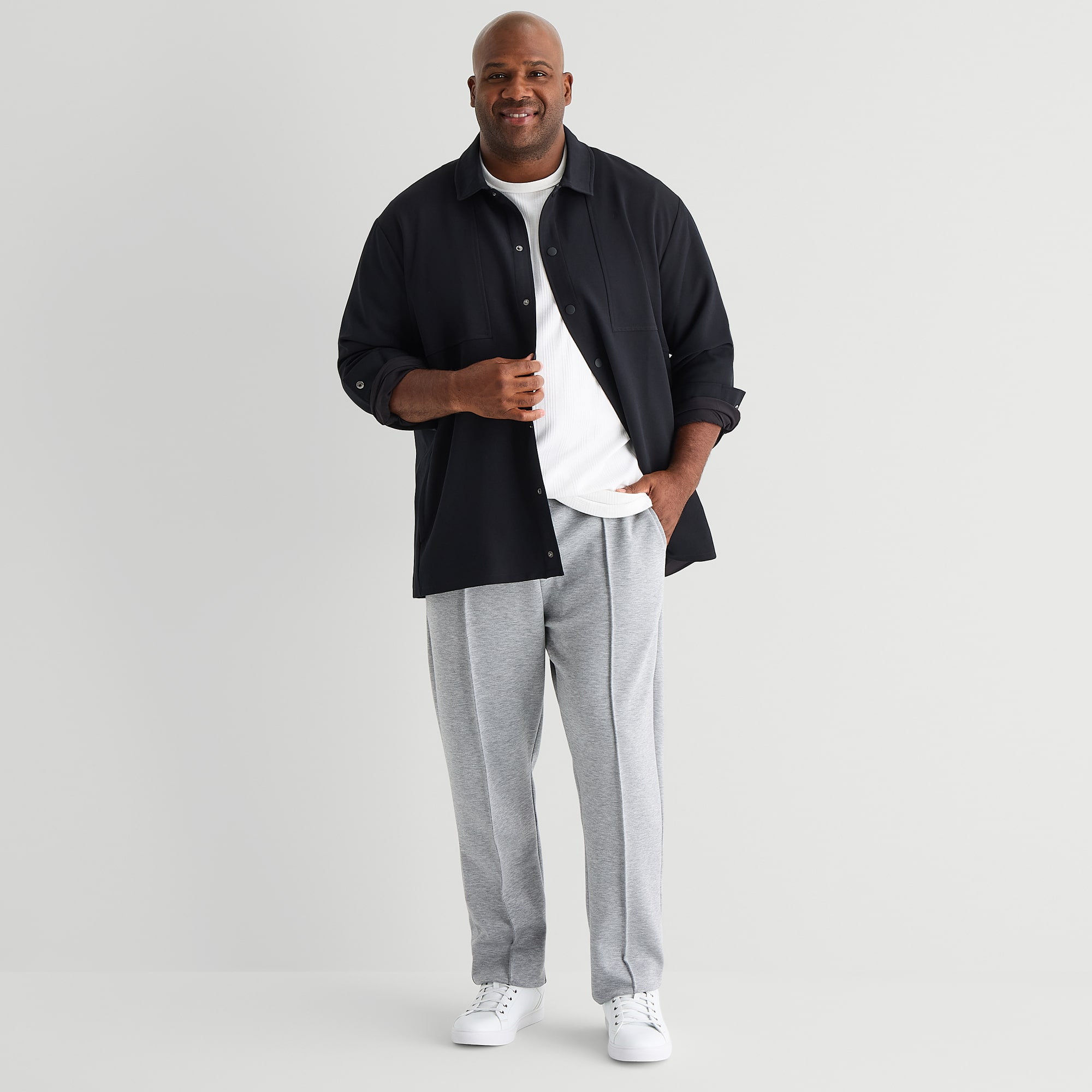 Stylus Mens Big and Tall Shirt Jacket