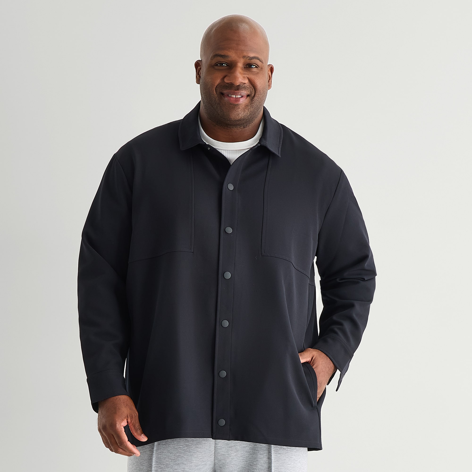 Stylus Mens Big and Tall Shirt Jacket