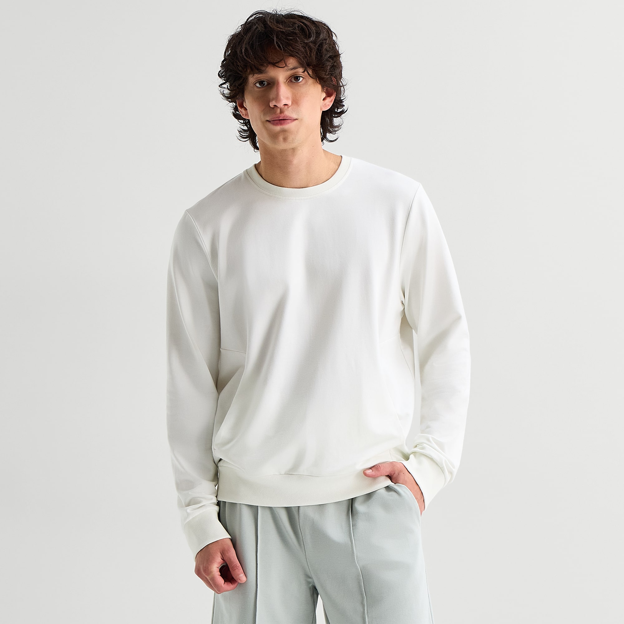 Stylus Mens Crew Neck Long Sleeve T-Shirt