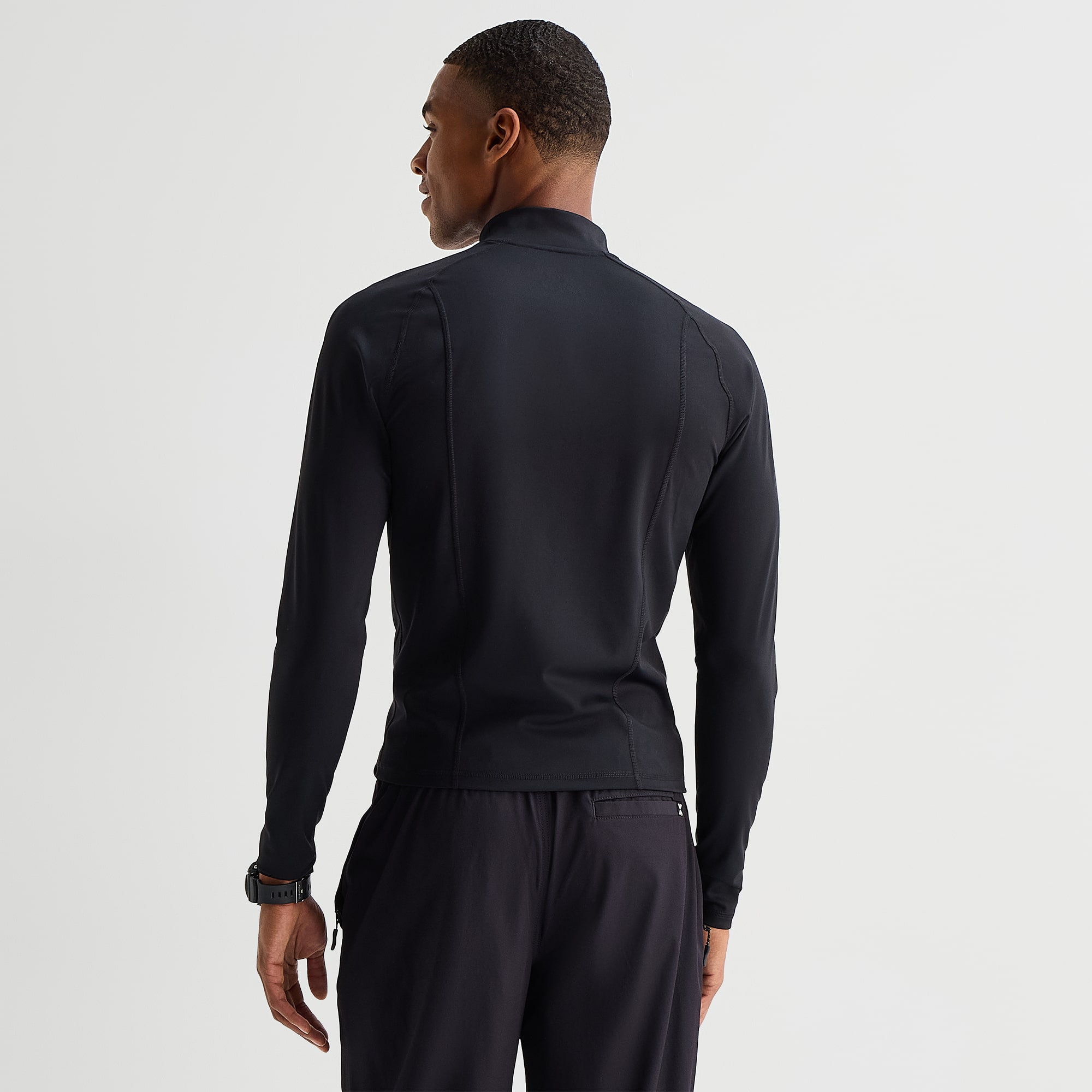 Xersion Mens Mock Neck Long Sleeve Quick Dry Active T-Shirt