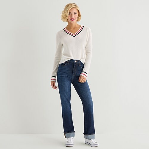 Marilyn Monroe Womens Highest Rise Jean In Blue
