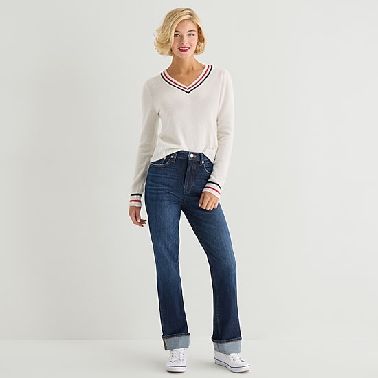 Marilyn Monroe Womens High Rise Jean
