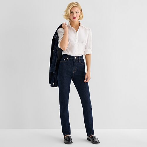 Marilyn Monroe Womens Highest Rise Slim Fit Jean In Blue