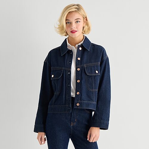 Marilyn Monroe Womens Denim Jacket In Blue