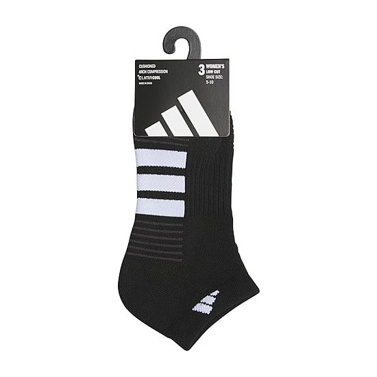 adidas Womens 3 Pair Low Cut Socks