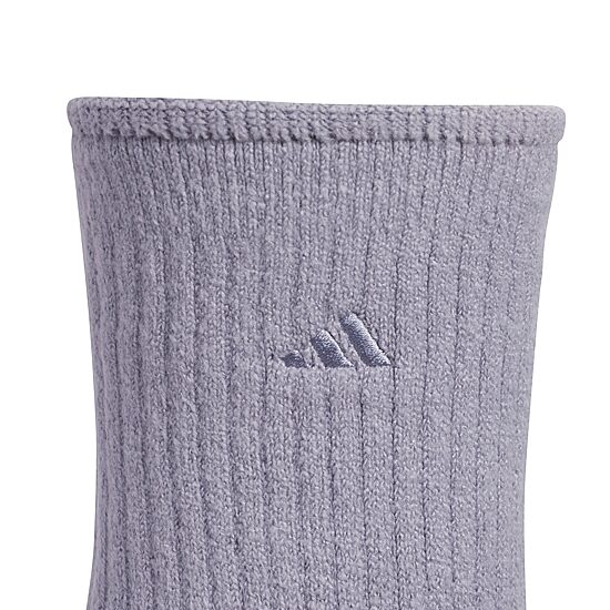 adidas Womens 3 Pair Crew Socks