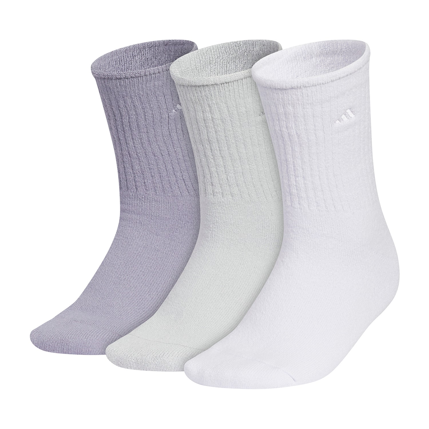 adidas Womens 3 Pair Crew Socks