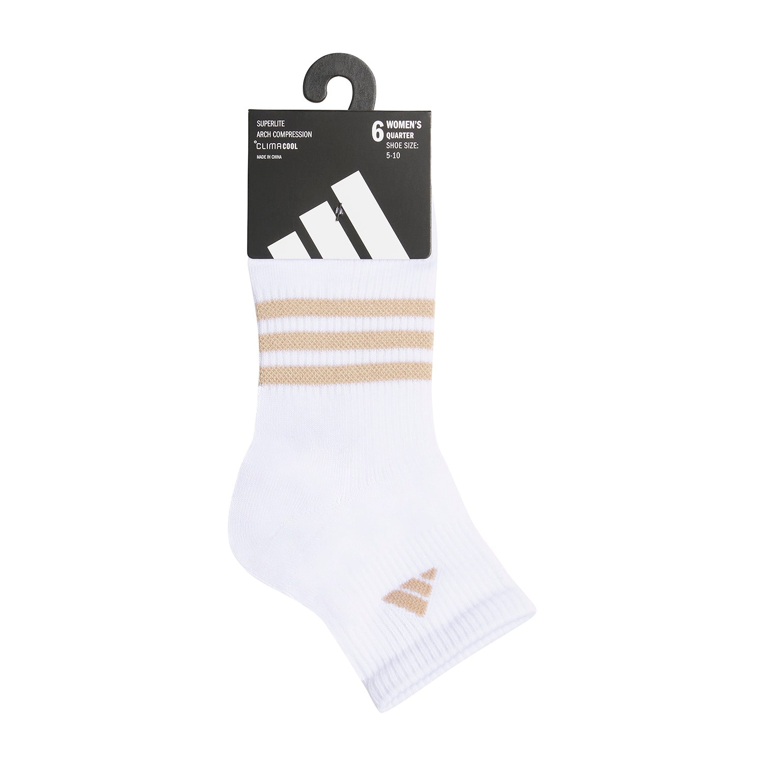 adidas Womens 6 Pair Quarter Ankle Socks