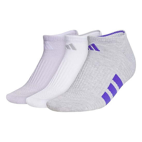 adidas Womens 3 Pair No Show Socks