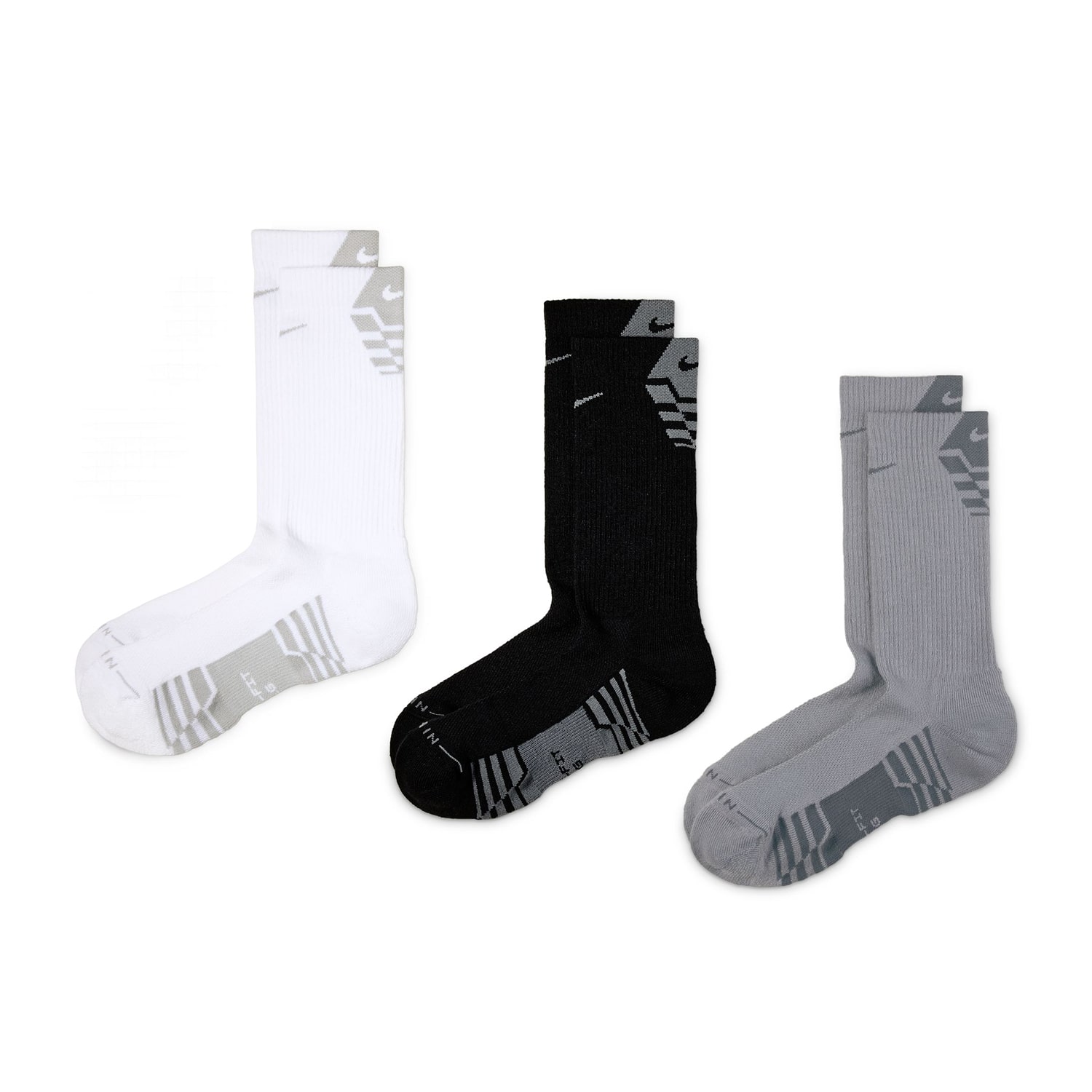 Nike Everyday Elevated Unisex Adult 3 Pair Crew Socks