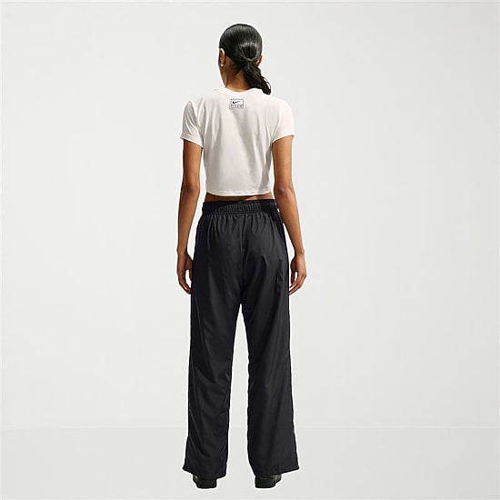 Nike Womens Straight Mid Rise Regular Fit Track Pant