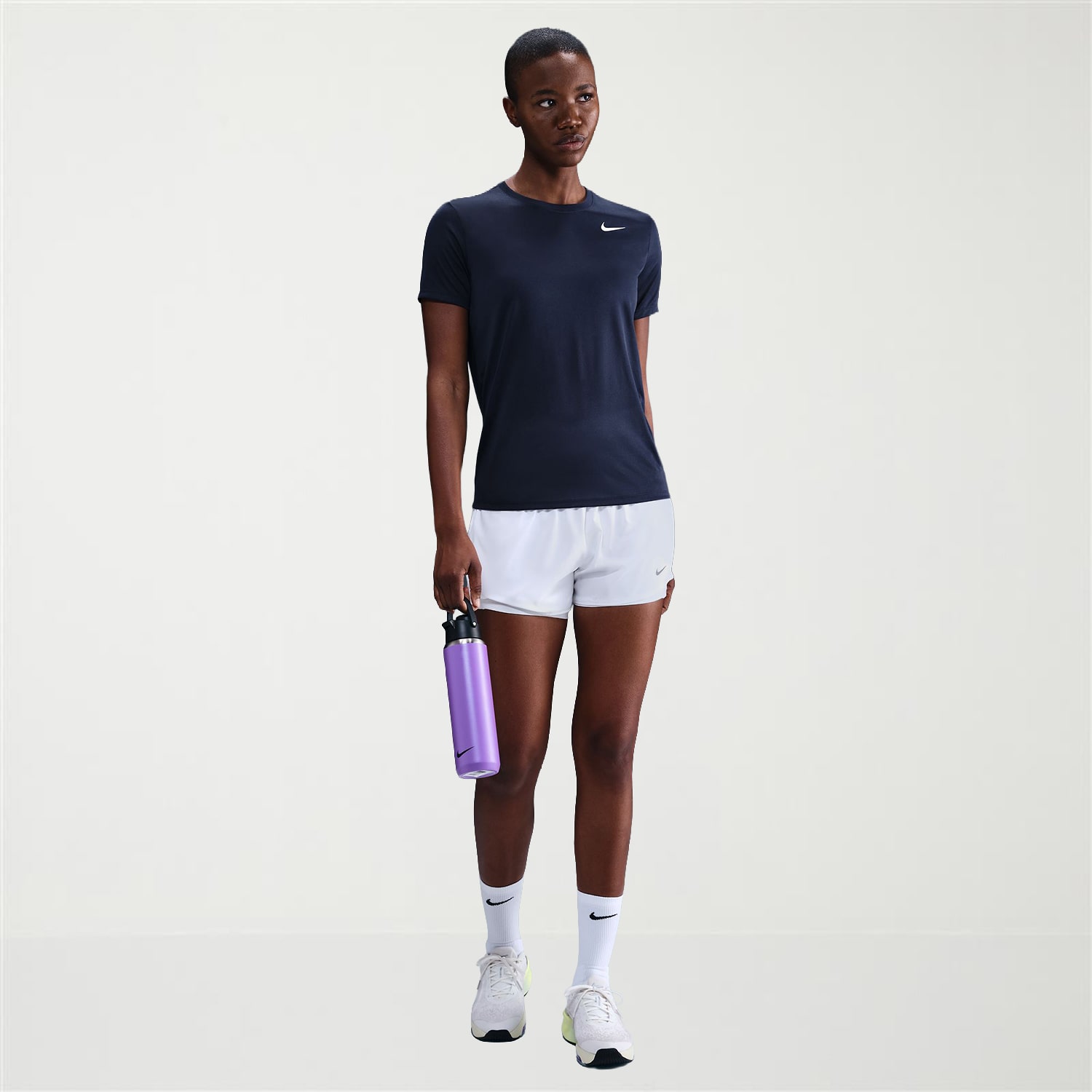Nike Womens Crew Neck Short Sleeve Active T-Shirt