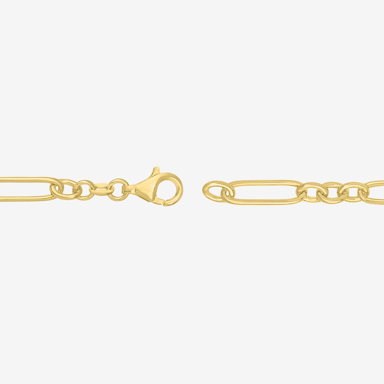 Charmed by Diamond Addiction Womens 14K Gold Over Silver 7.5 Inch Link Chain Bracelet