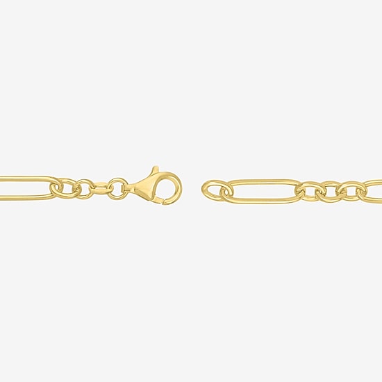 Charmed by Diamond Addiction Womens 14K Gold Over Silver 7.5 Inch Link Chain Bracelet