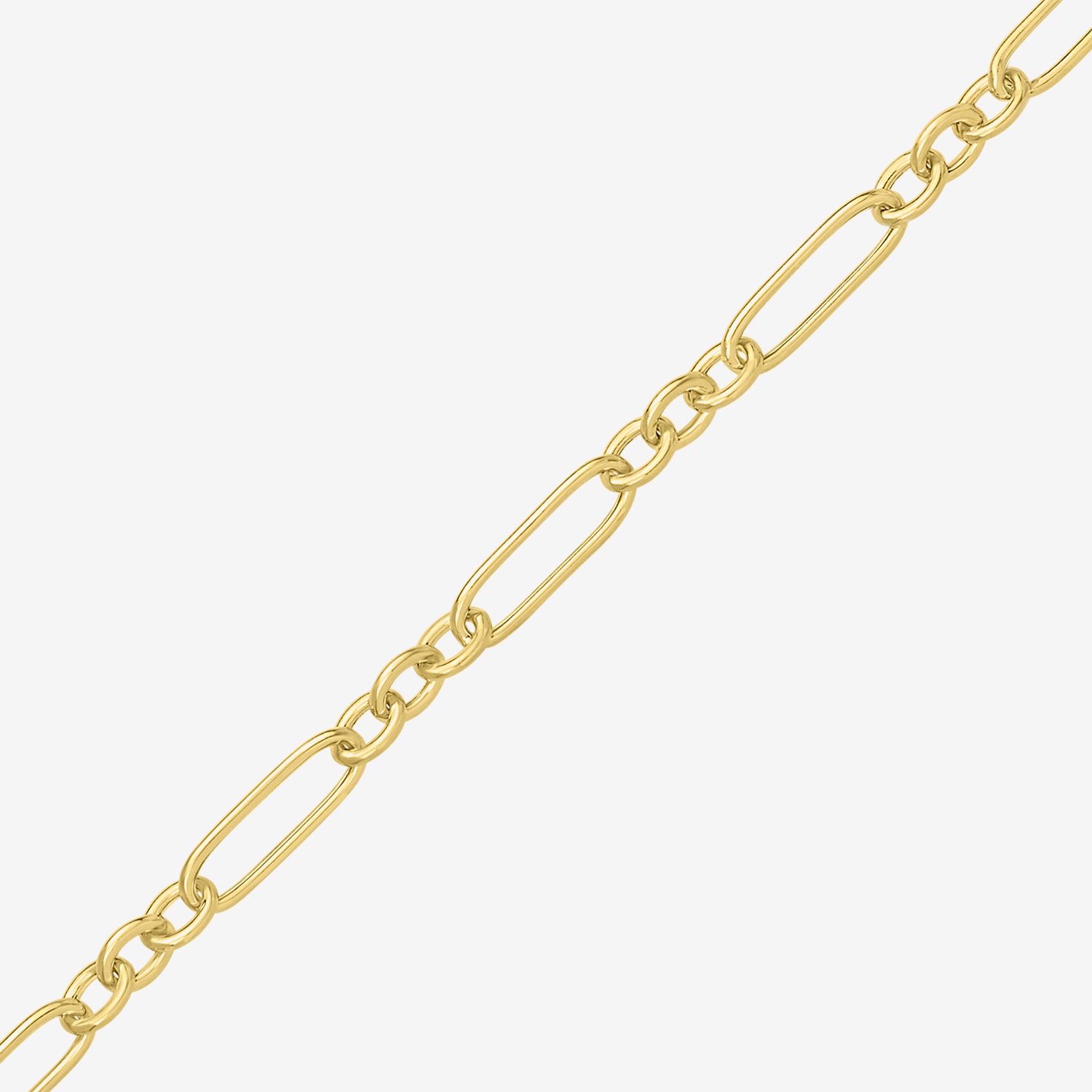 Charmed by Diamond Addiction Womens 14K Gold Over Silver 7.5 Inch Link Chain Bracelet