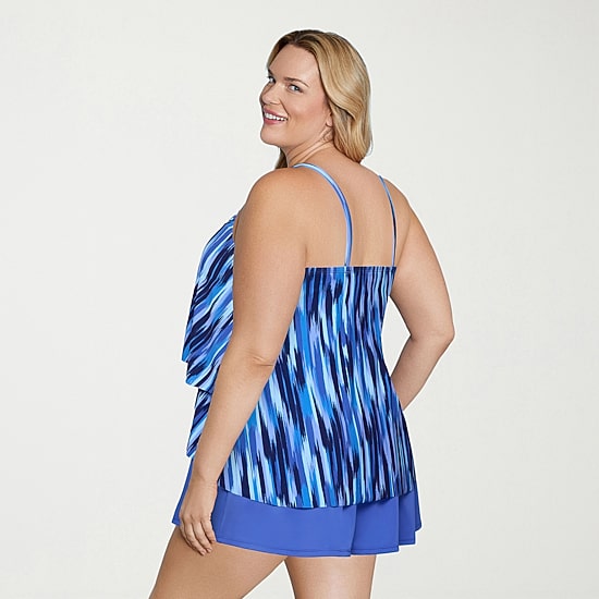 Sonnet Shores Womens Plus Tankini Swimsuit Top