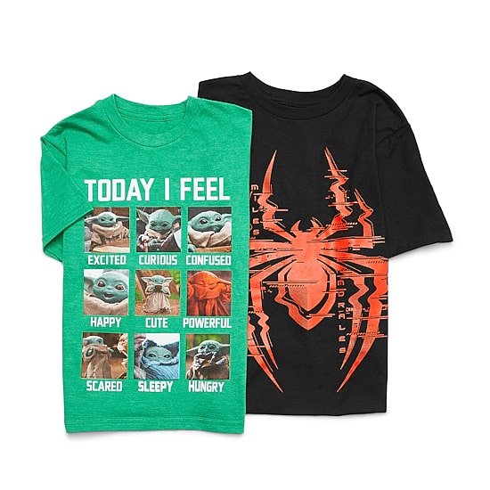Disney Little & Big Boys Crew Neck Spiderman Short Sleeve Graphic T-Shirt