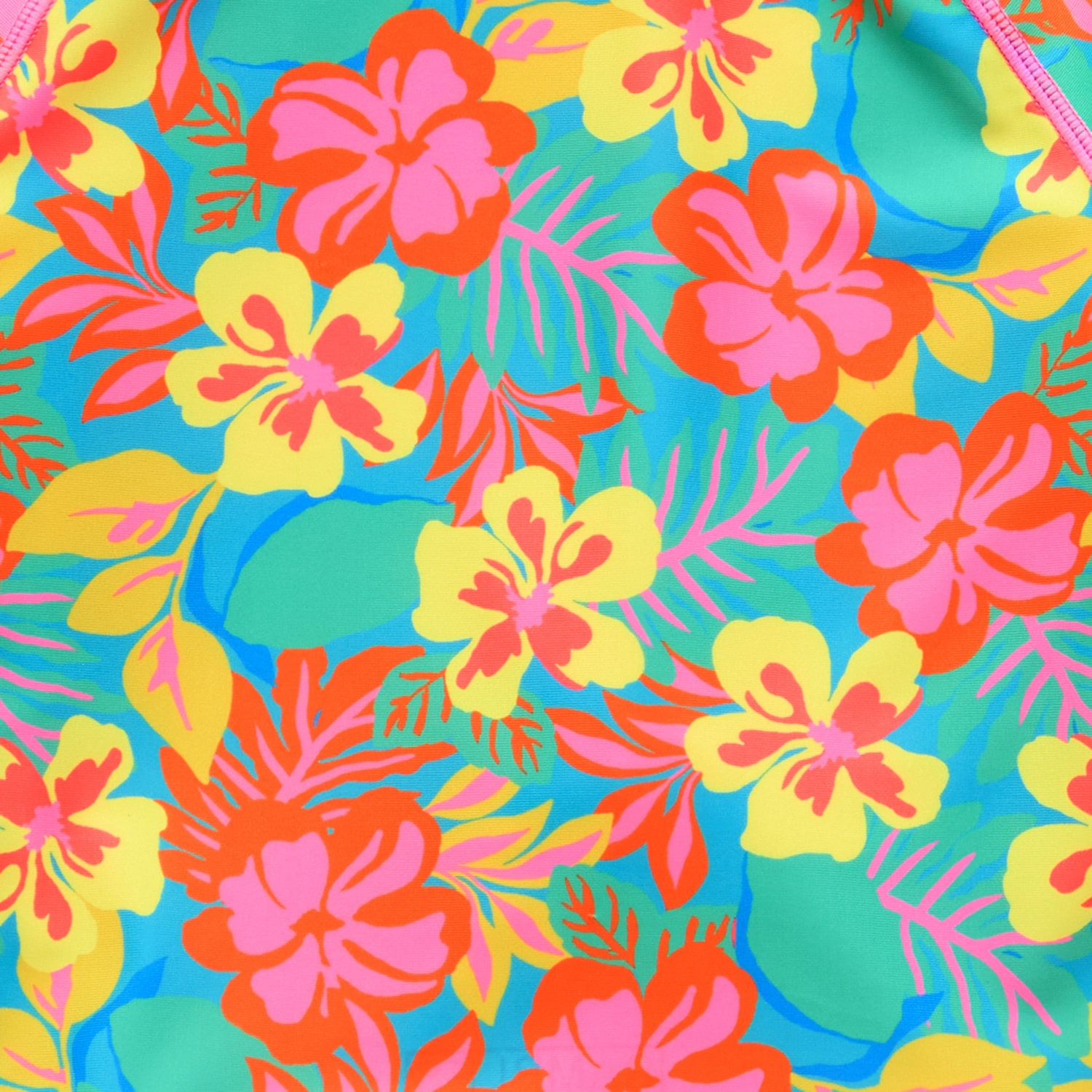 Thereabouts Little & Big Kid Girls UV Protection Floral 2-pc. Rash Guard Set