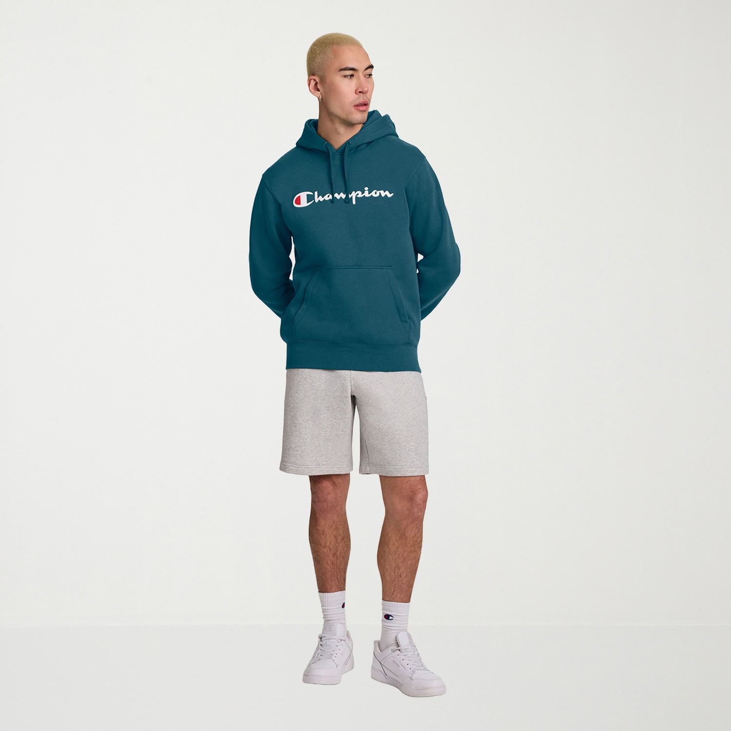 Champion Powerblend Mens Long Sleeve Active Hoodie