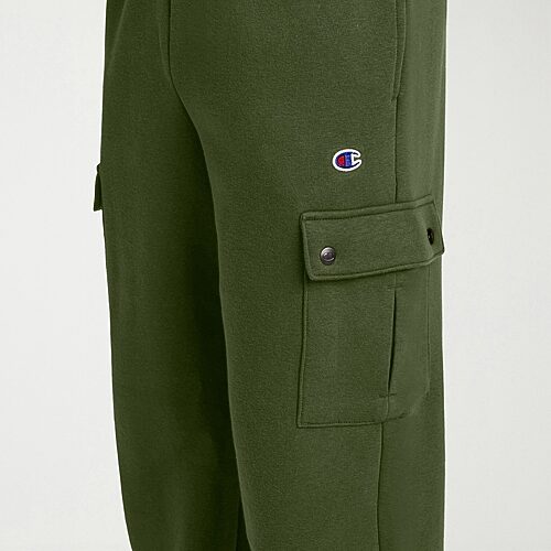 Champion Sweatpants Mens Straight Mid Rise Regular Fit Active Cargo Pant, X-large, Green