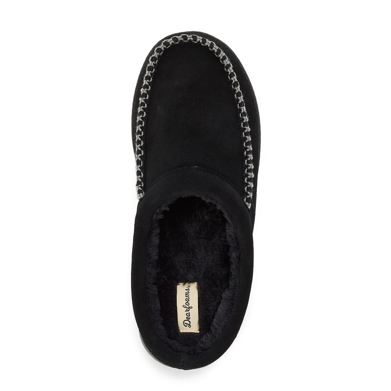Dearfoams Beckett Genuine Suede Mens Clog Slippers
