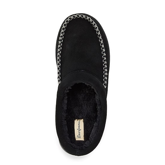 Dearfoams Beckett Genuine Suede Mens Clog Slippers