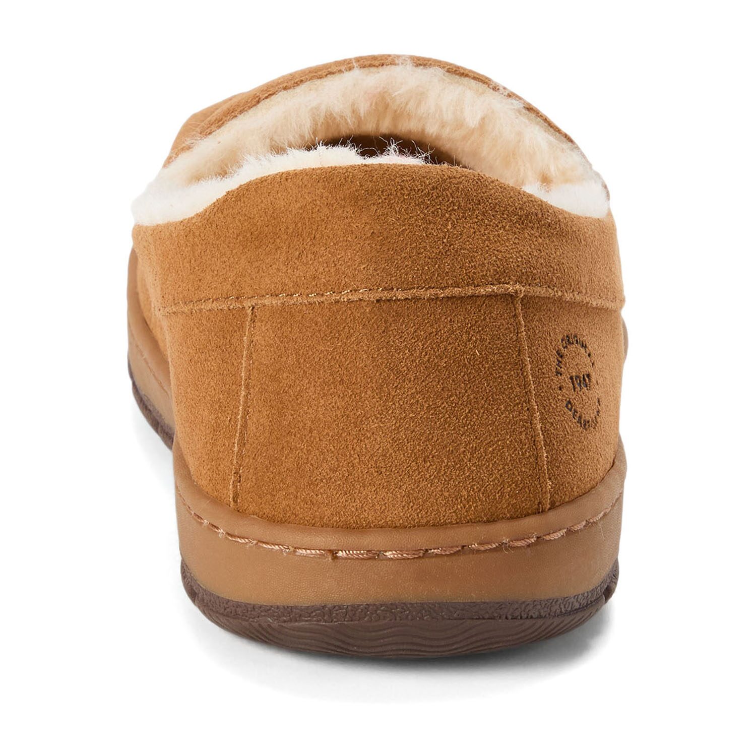 Dearfoams Fitzgerald Genuine Suede Moccasin Mens Slippers