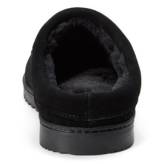 Dearfoams Beckett Genuine Suede Mens Clog Slippers