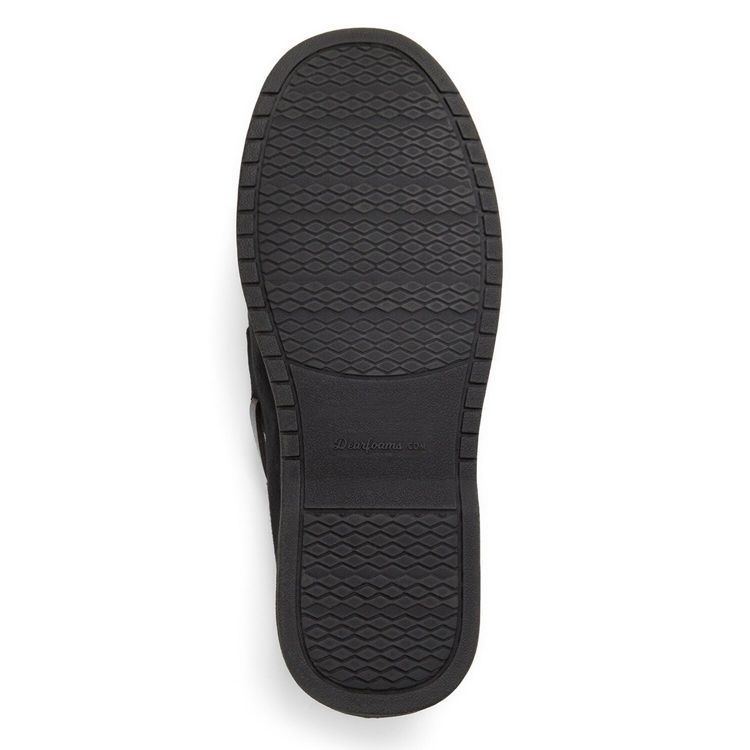Dearfoams Keaton Perforated Microfiber Suede Moc W Whipstitch Mens Moccasin Slippers