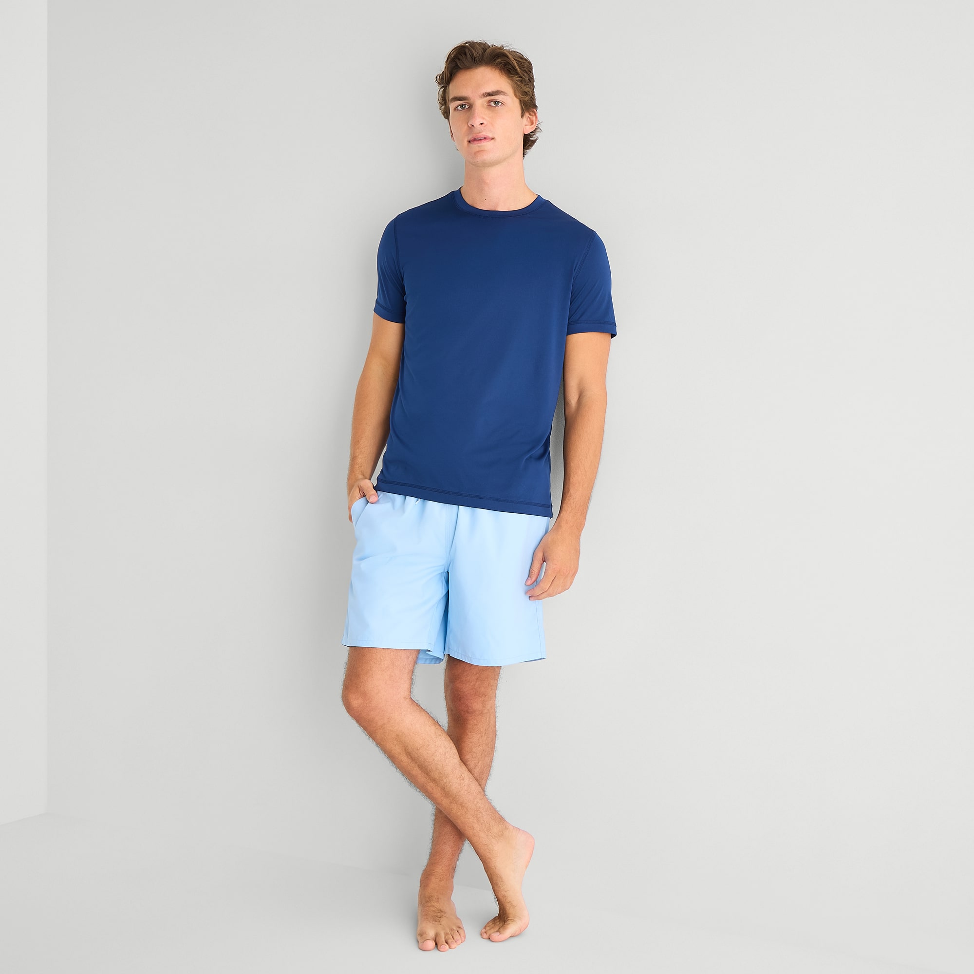St. John's Bay Mens Short Sleeve Swim Shirt