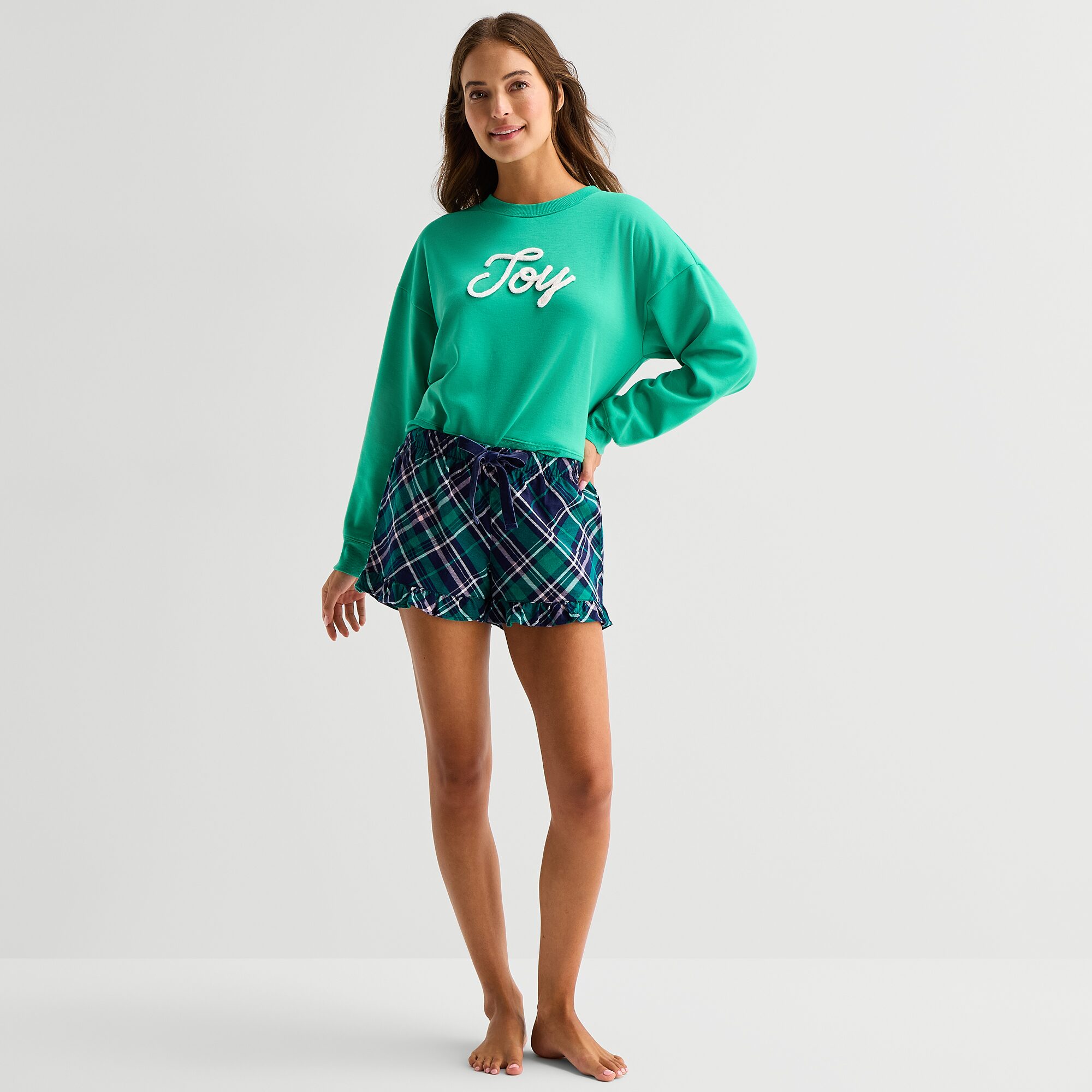 Sleep Chic Womens Flannel Pajama Shorts