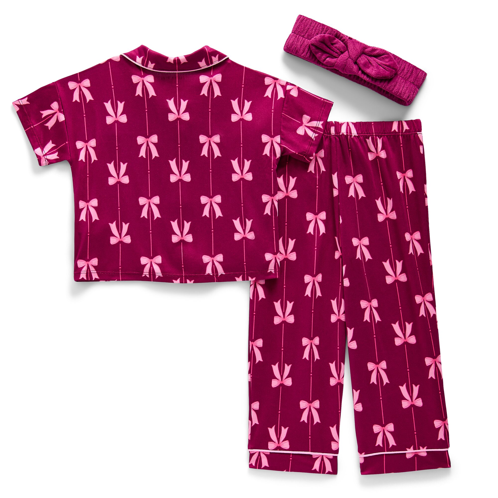 Jaclyn Na Girls Short Sleeve 3-pc. Pajama Set