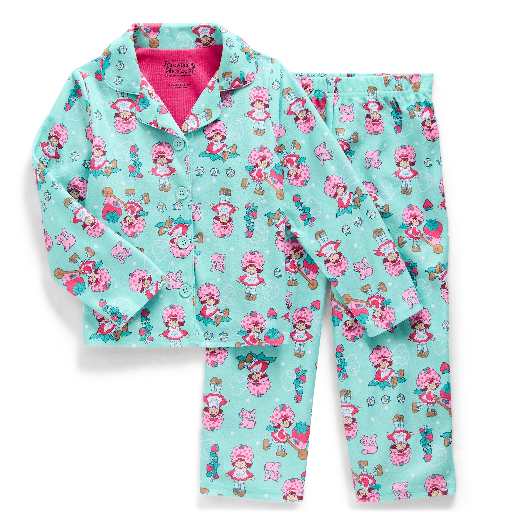 Toddler Girls Strawberry Shortcake Long Sleeve 2-pc. Pajama Set