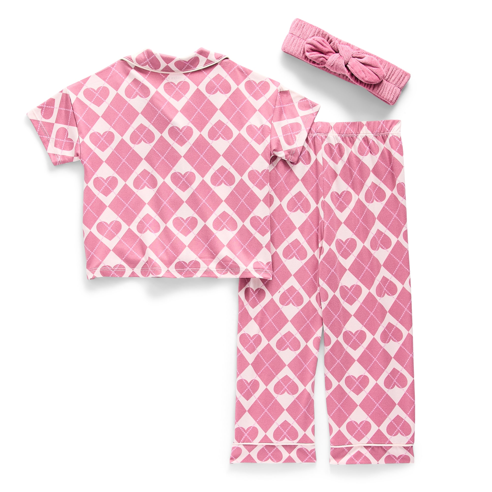 Jaclyn Girls Short Sleeve 3-pc. Pajama Set
