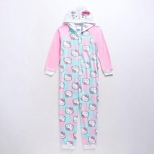 Licensed Properties Little & Big Kid Girls Hello Kitty Long Sleeve Pajama Set In Pink