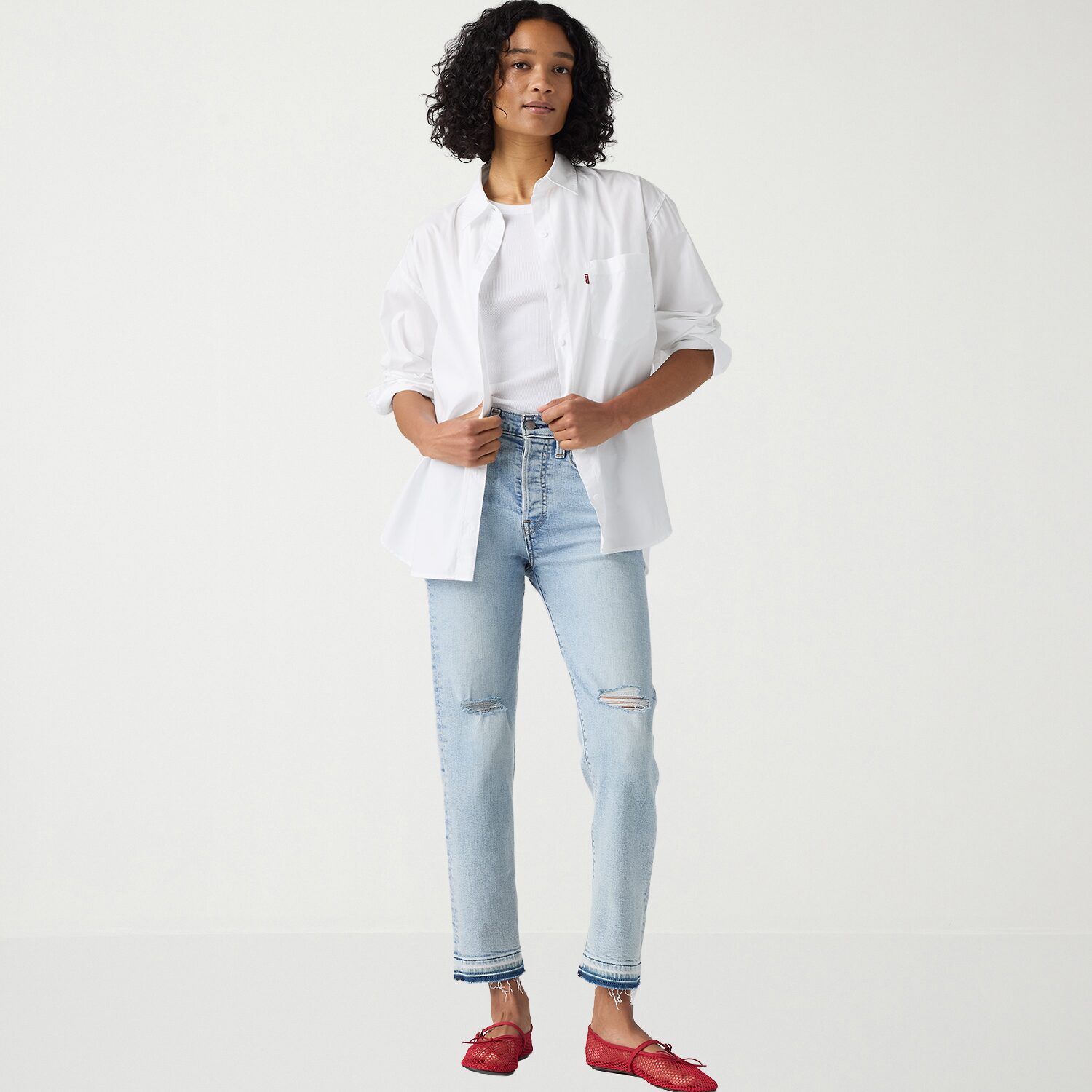 Levi's® Wedgie Straight Womens High Rise Leg Jean